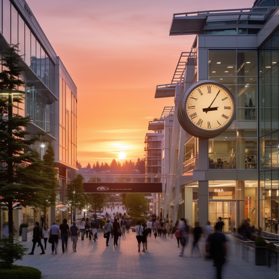 A clock on a building.